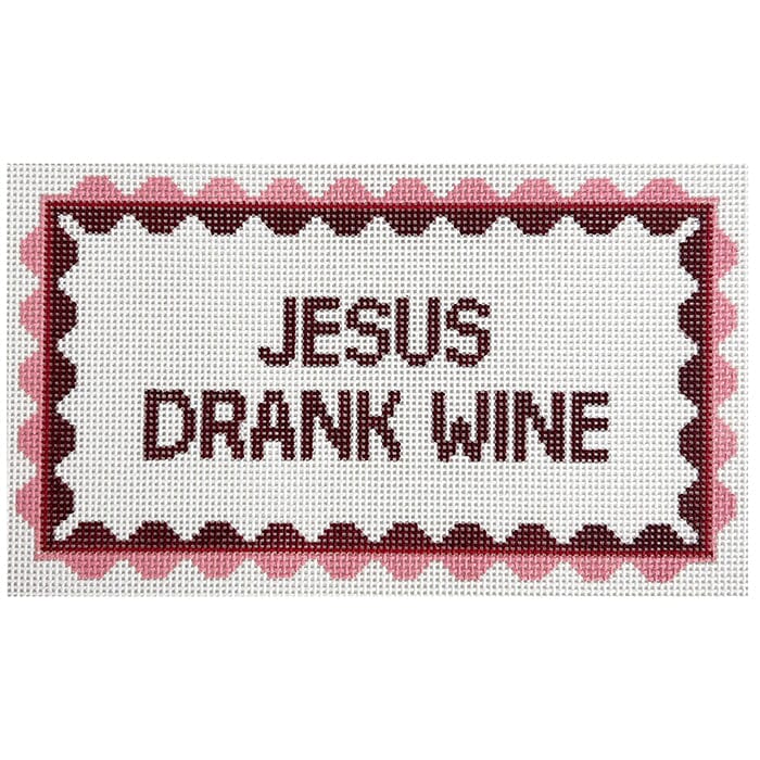 Jesus Drank Wine Painted Canvas Spruce Street Studio - 1
