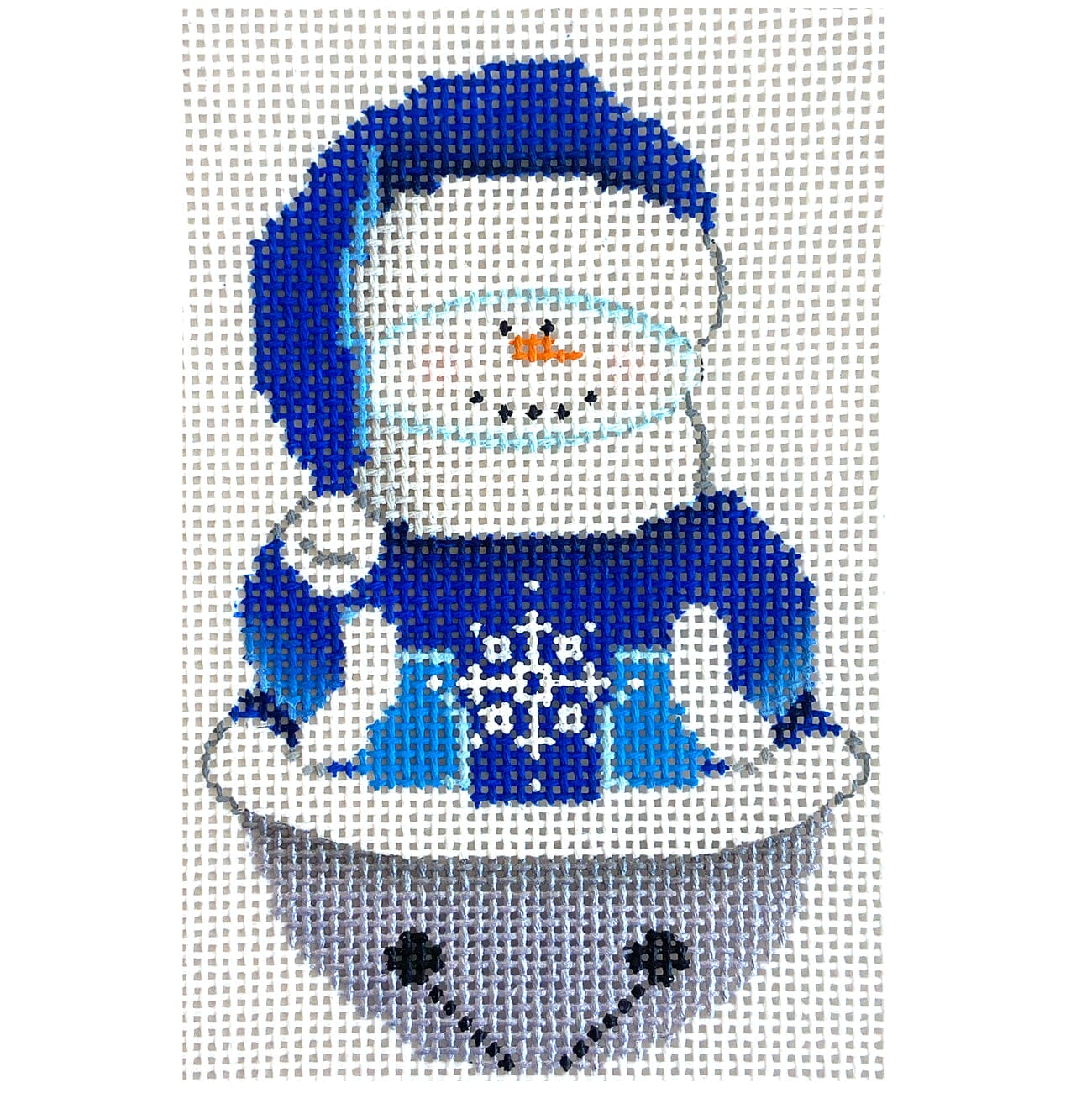 Jingle Bell Snowgirl, Snowflake Painted Canvas Pepperberry Designs