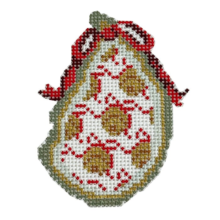 Jingle Bells Gilded Oyster Painted Canvas KCN Designers