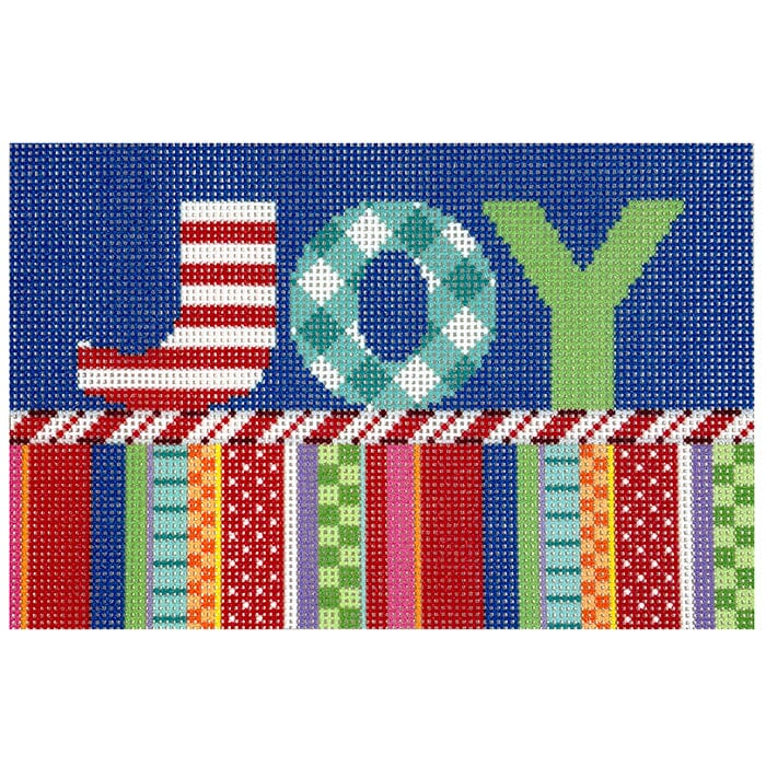 Joy Sign Printed Canvas Two Sisters Needlepoint