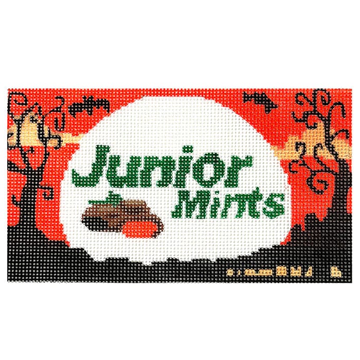 Junior Mints Painted Canvas Walker's Needlepoint