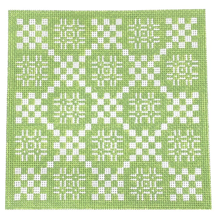 Juniper Geometric Painted Canvas Alice & Blue - 1