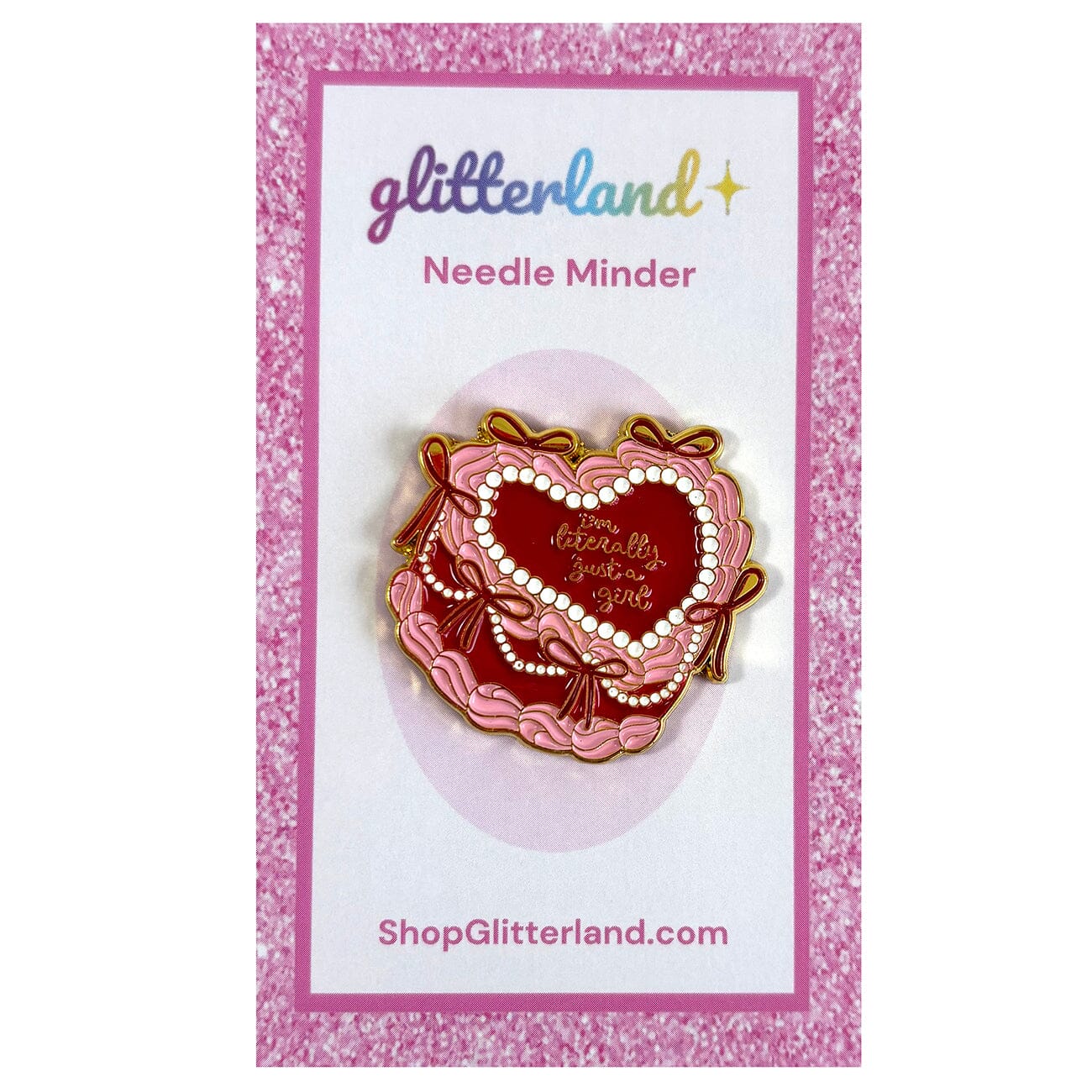 Just a Girl Cake Needle Minder Accessories Glitterland - 1