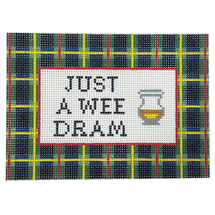 Just a Wee Dram Painted Canvas Goodpoint Needlepoint - 1