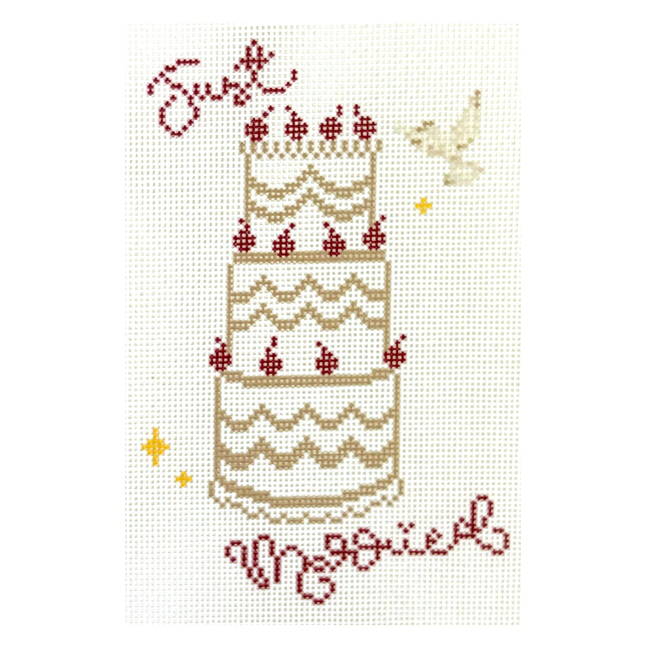 Just Married Cake Painted Canvas Penny & Penny and Company - 1