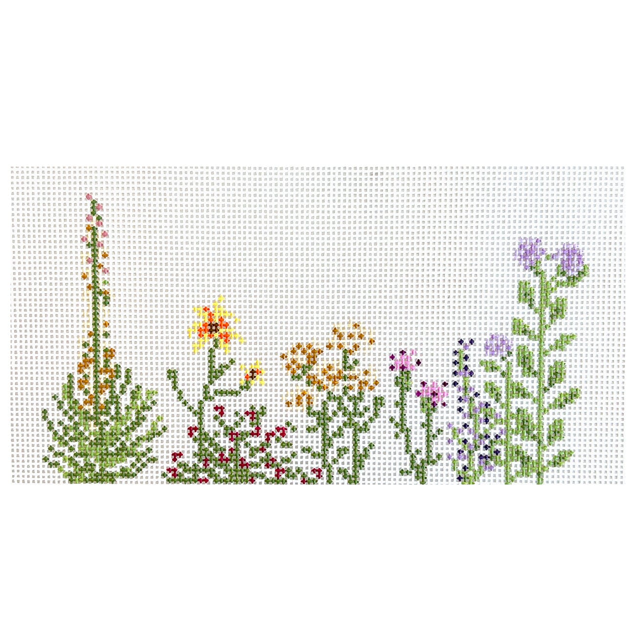 Kansas Wildflowers Painted Canvas Goodpoint Needlepoint - 1