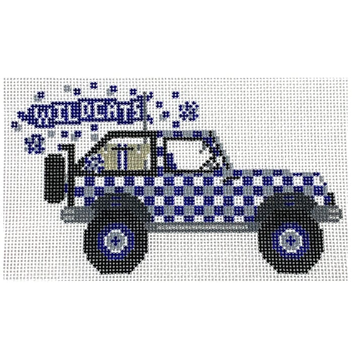 Kentucky Jeep Painted Canvas Wipstitch Needleworks