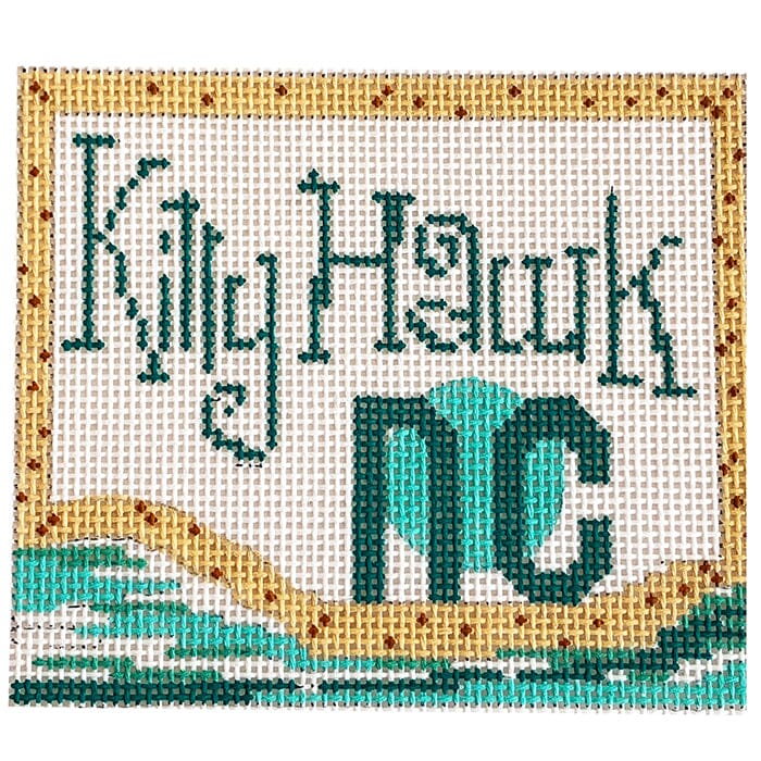 Kitty Hawk Card Painted Canvas Vallerie Needlepoint Gallery - 1