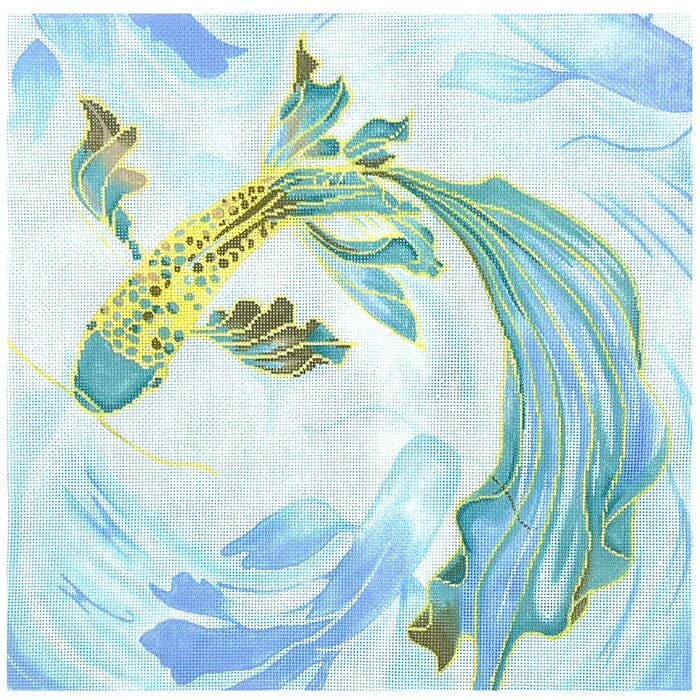 Koi Shadow Painted Canvas The Meredith Collection - 1