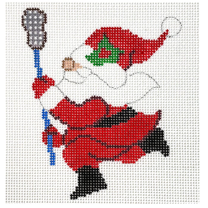 Lacrosse Hobby Santa Painted Canvas Atlantic Blue Canvas - 1