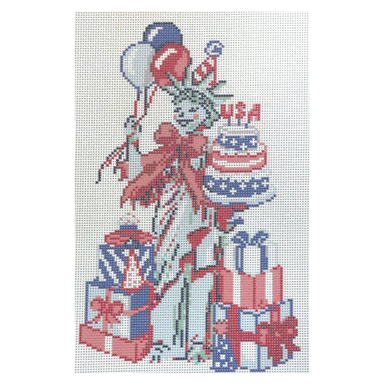 Lady Liberty USA Birthday Printed Canvas KCN Designers - 1