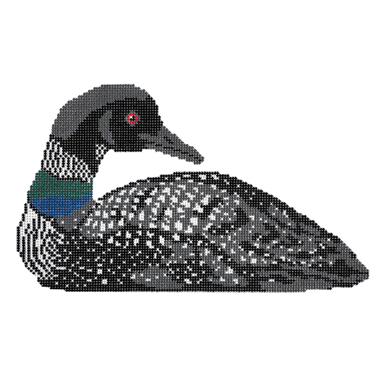 Lake House Loon Painted Canvas Morgan Julia Designs - 1