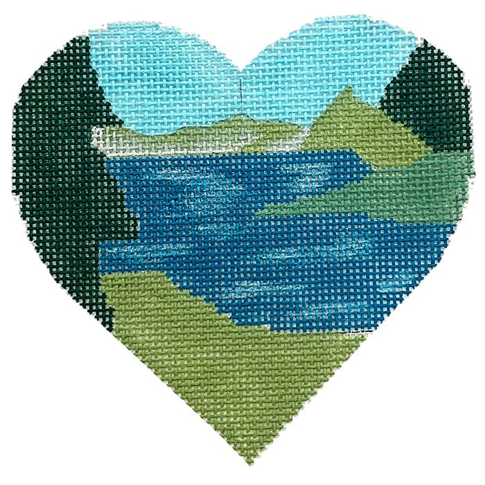 Lake Love Painted Canvas Vallerie Needlepoint Gallery - 1