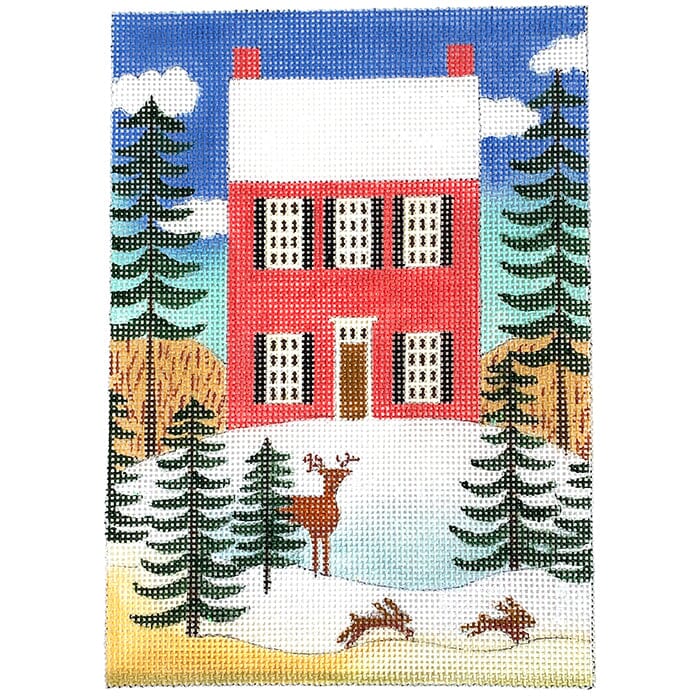 Landscape: Playing in the Snow Painted Canvas Painted Pony Designs
