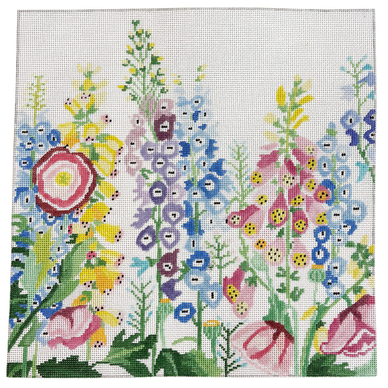 Large 14" Garden Treasuries #2 Painted Canvas Jean Smith - 1