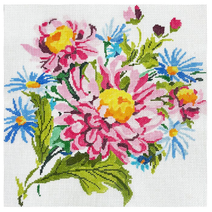 Large Loving Bouquet Painted Canvas Jean Smith - 1