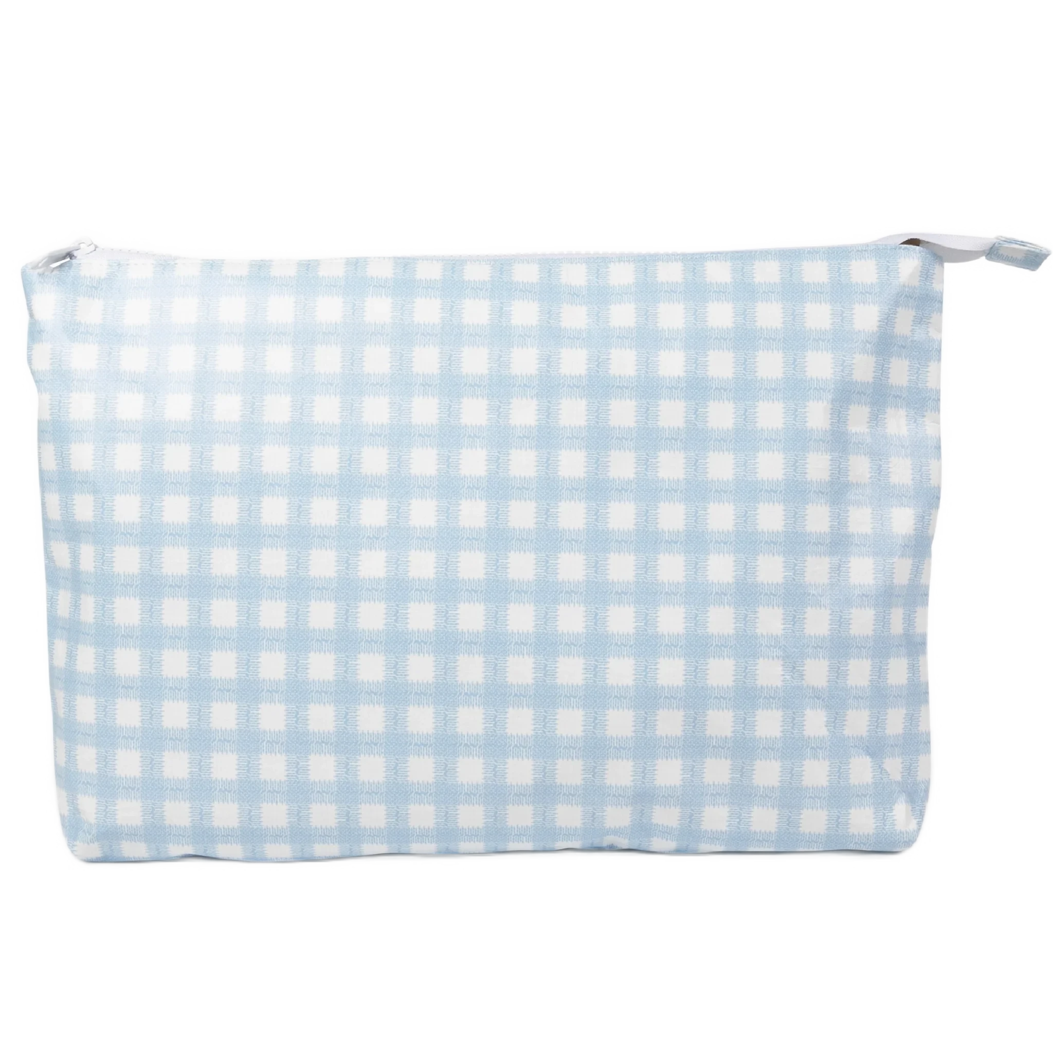 Large Stash Bag 13x9 Blue Gingham Accessories Wipstitch Needleworks - 1