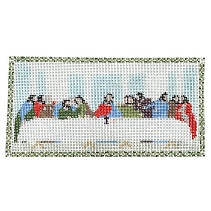 Last Supper Painted Canvas Atlantic Blue Canvas - 1