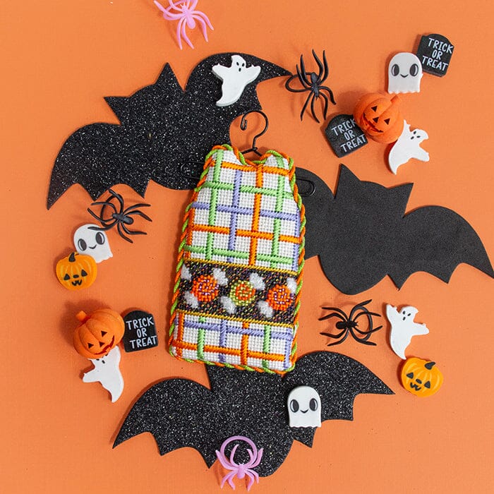 Lattice/Swirl Candy Mini Shift with Stitch Guide Printed Canvas Two Sisters Needlepoint