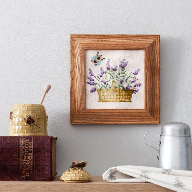 Lavender Basket Mini Needlepoint Kit Kits Elizabeth Bradley Design - 4