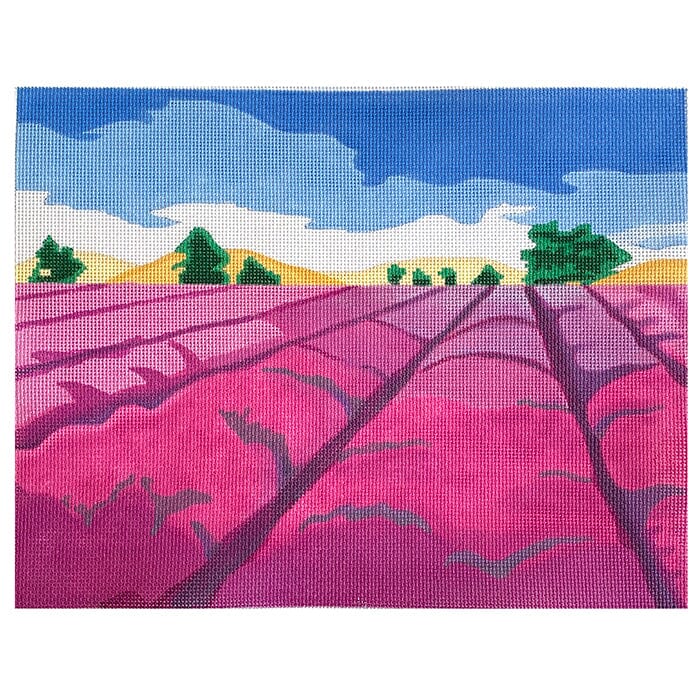 Lavender Fields Painted Canvas Vallerie Needlepoint Gallery - 1
