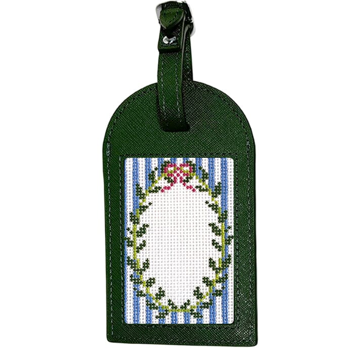 Leather Bag Tag Olive Leather Goods Rachel Barri Designs - 1