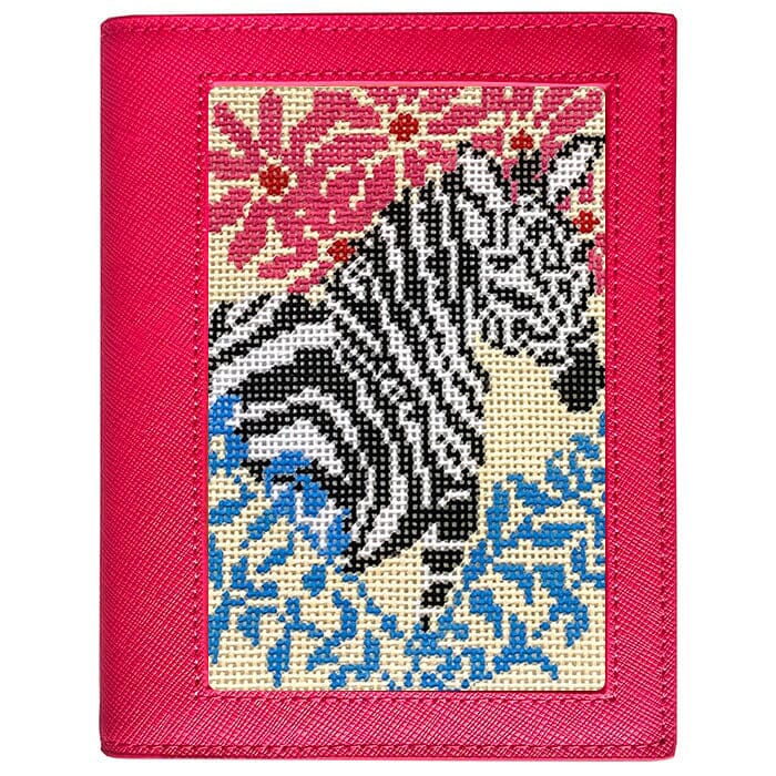 Leather Passport Cover Hot Pink Saffiano Leather Goods Rachel Barri Designs - 1