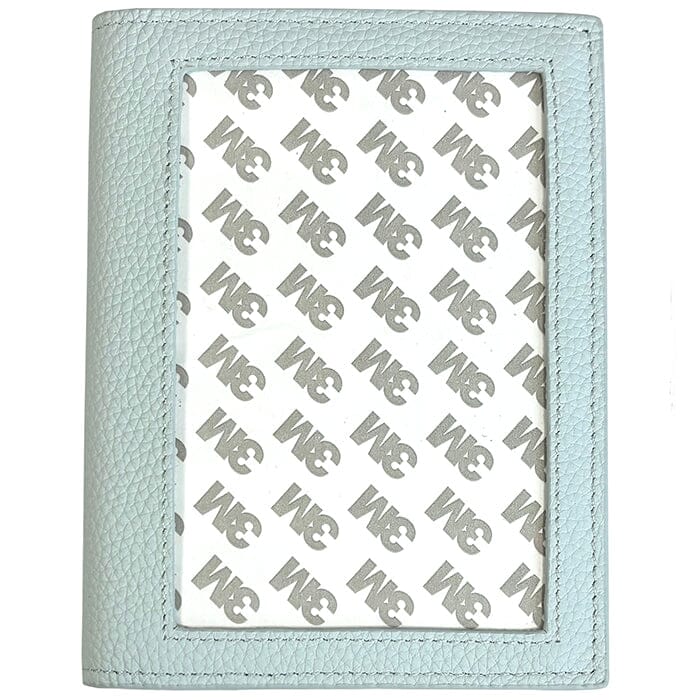 Leather Passport Cover Ice Blue Pebbled Leather Goods Rachel Barri Designs - 3