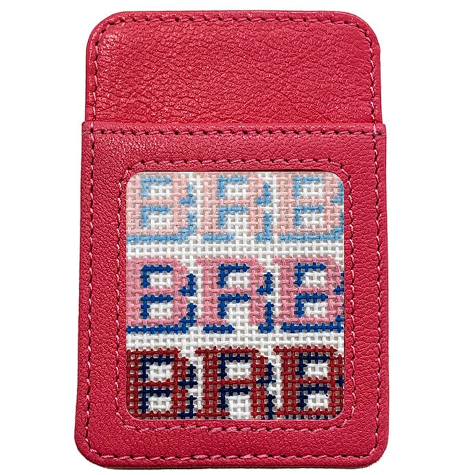 Leather Phone Case Wallet Hot Pink Leather Goods Planet Earth Leather - 1
