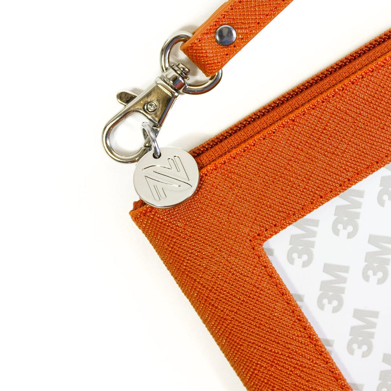 Leather Pouch Orange Leather Goods Needlepoint.Com