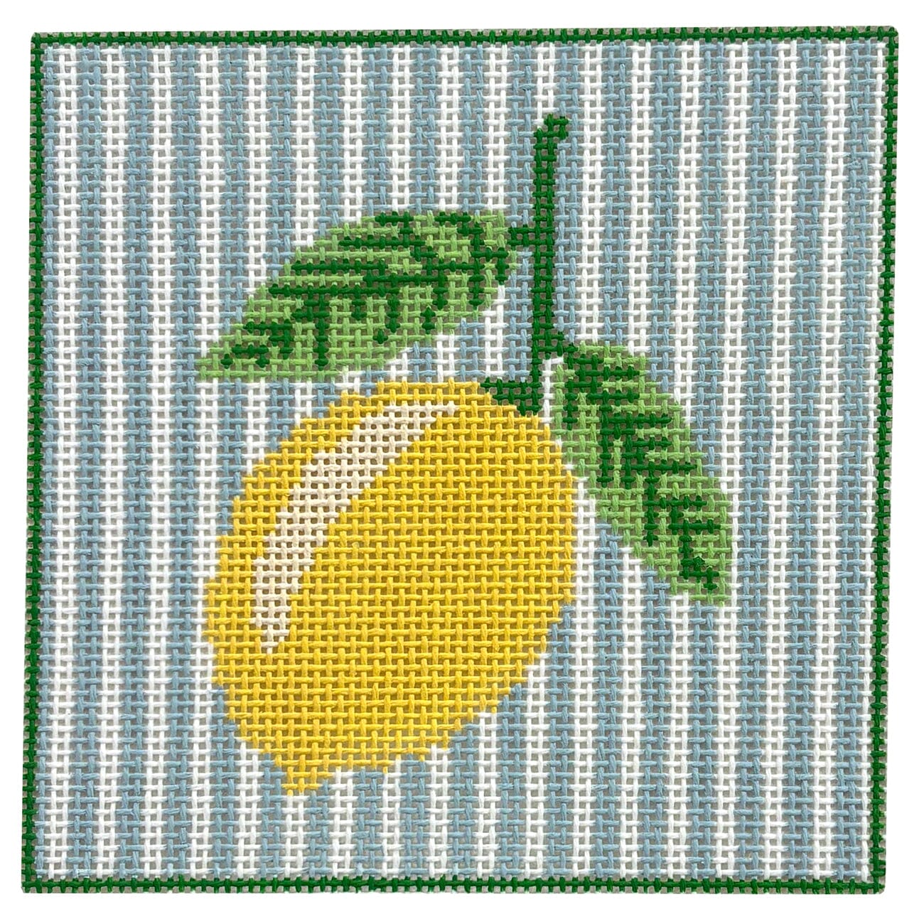 Lemon Square 4x4 Painted Canvas Atlantic Blue Canvas - 1