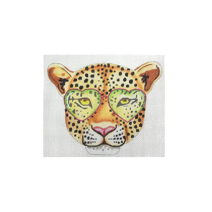 Leopard with Glasses Painted Canvas Colors of Praise