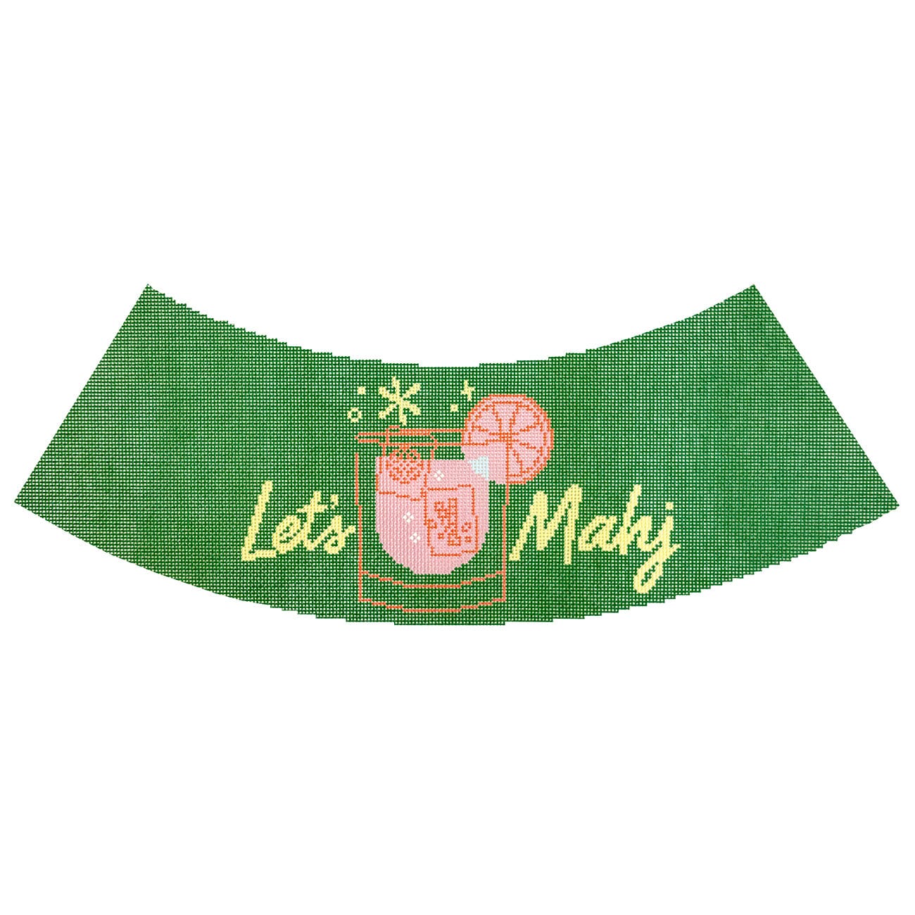 Let's Mahj Lampshade Painted Canvas Penny & Penny and Company - 1