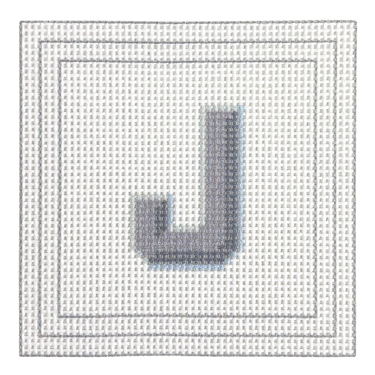 Letter Coaster Printed Canvas Two Sisters Needlepoint J - 10