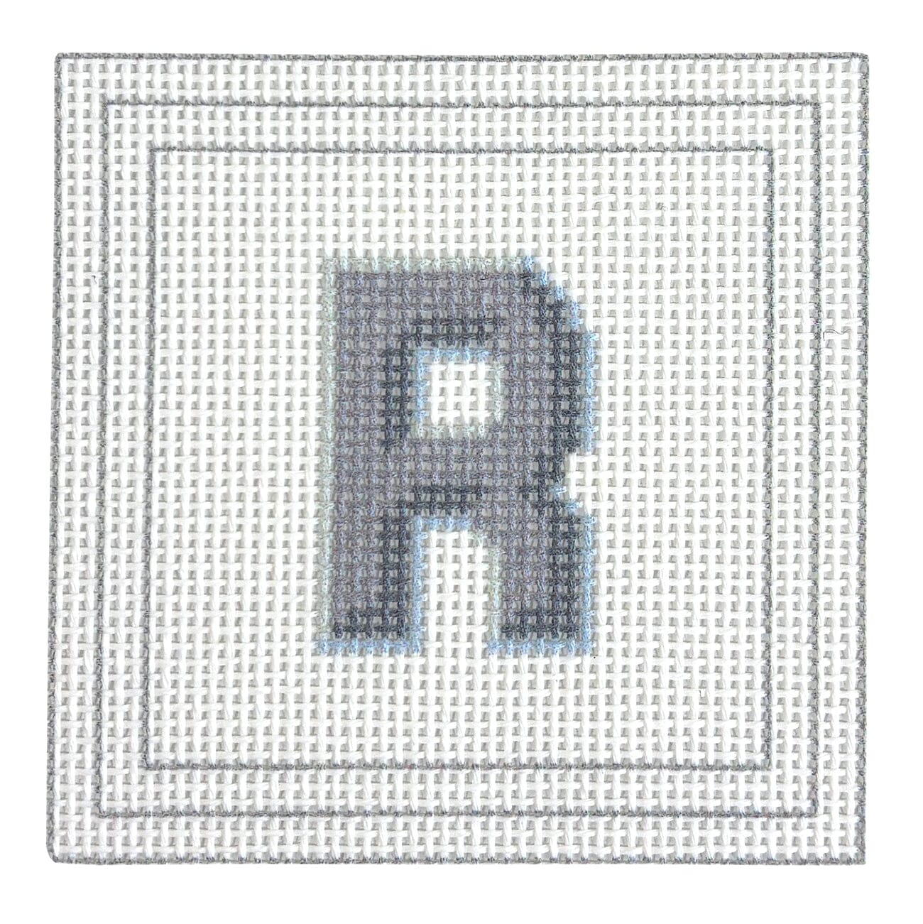 Letter Coaster Printed Canvas Two Sisters Needlepoint R - 18