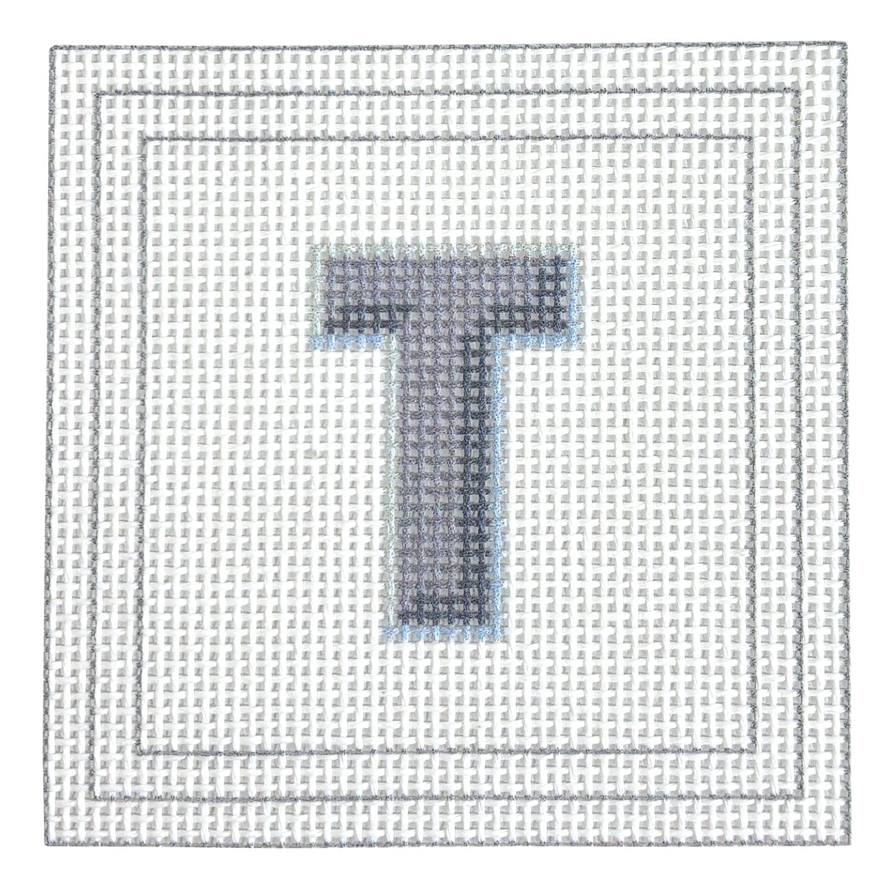 Letter Coaster Printed Canvas Two Sisters Needlepoint T - 20