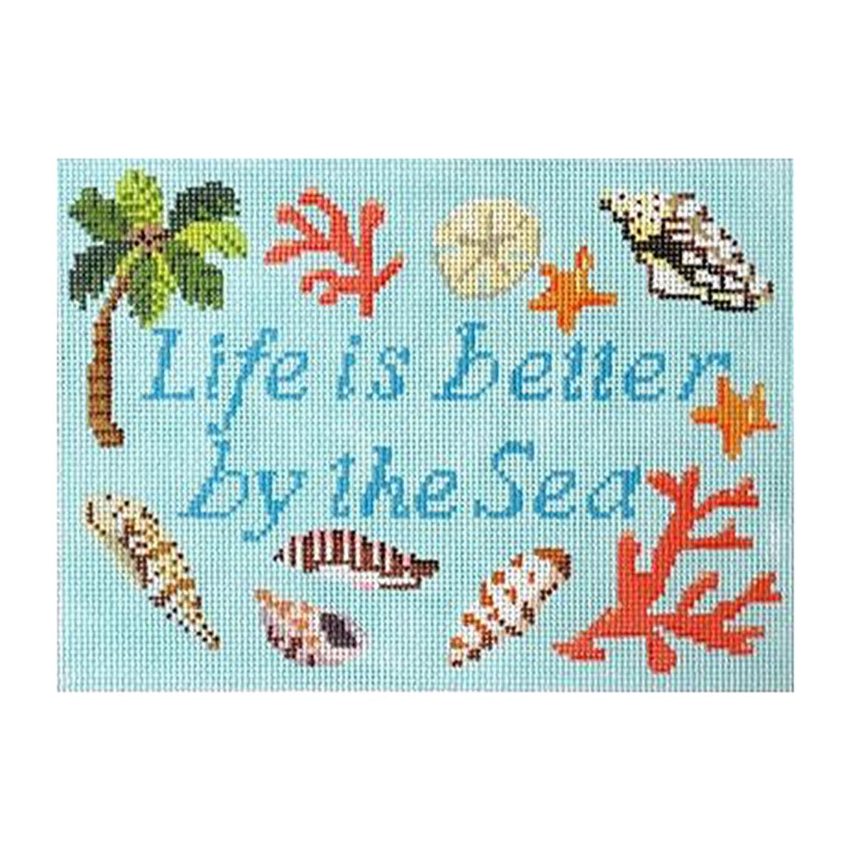 Life is Better by the Sea Painted Canvas Kirk & Bradley - 1