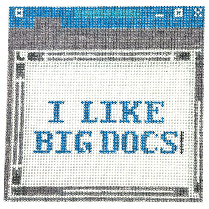 Like Big Docs Painted Canvas Fire and Iris - 1