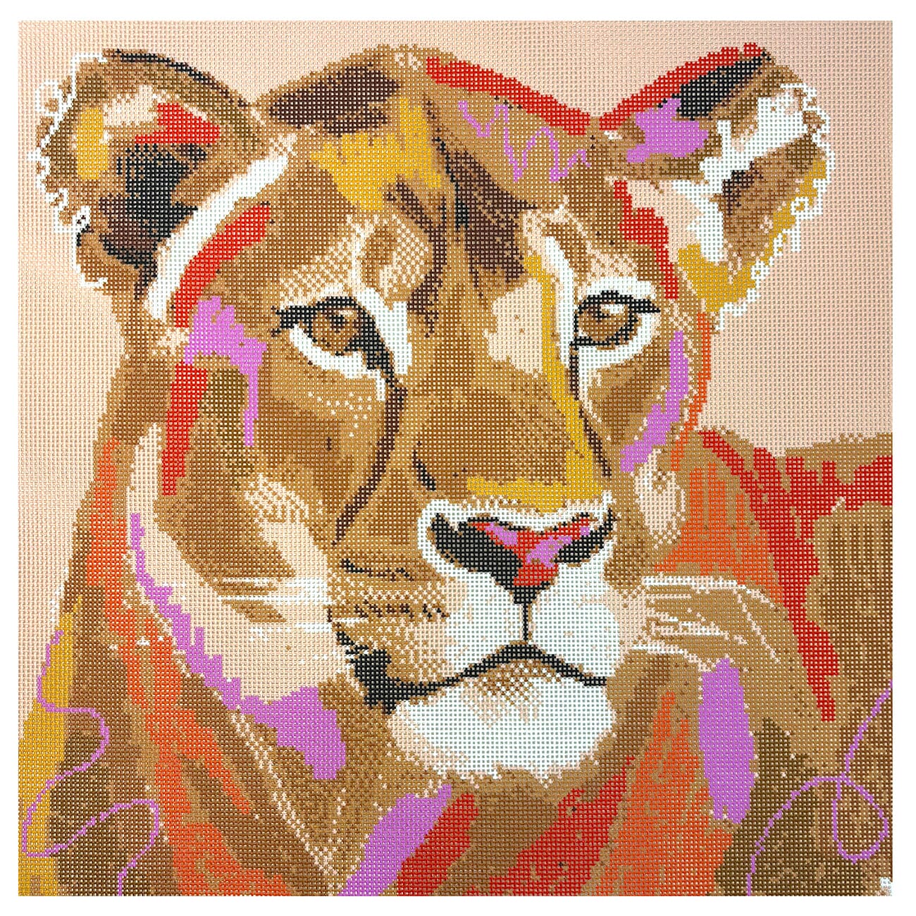 Lioness 15x15 Printed Canvas Thorn Alexander - 1