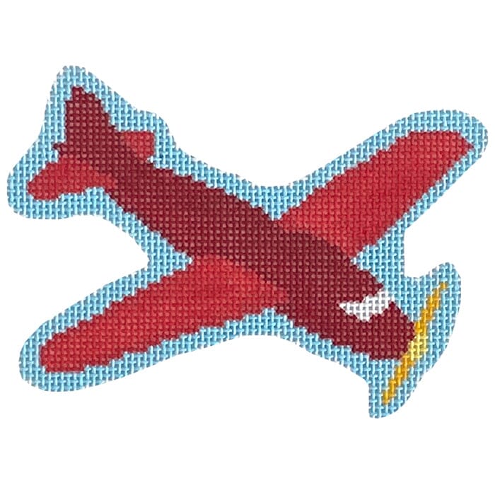 Little Plane Painted Canvas Alice & Blue - 1