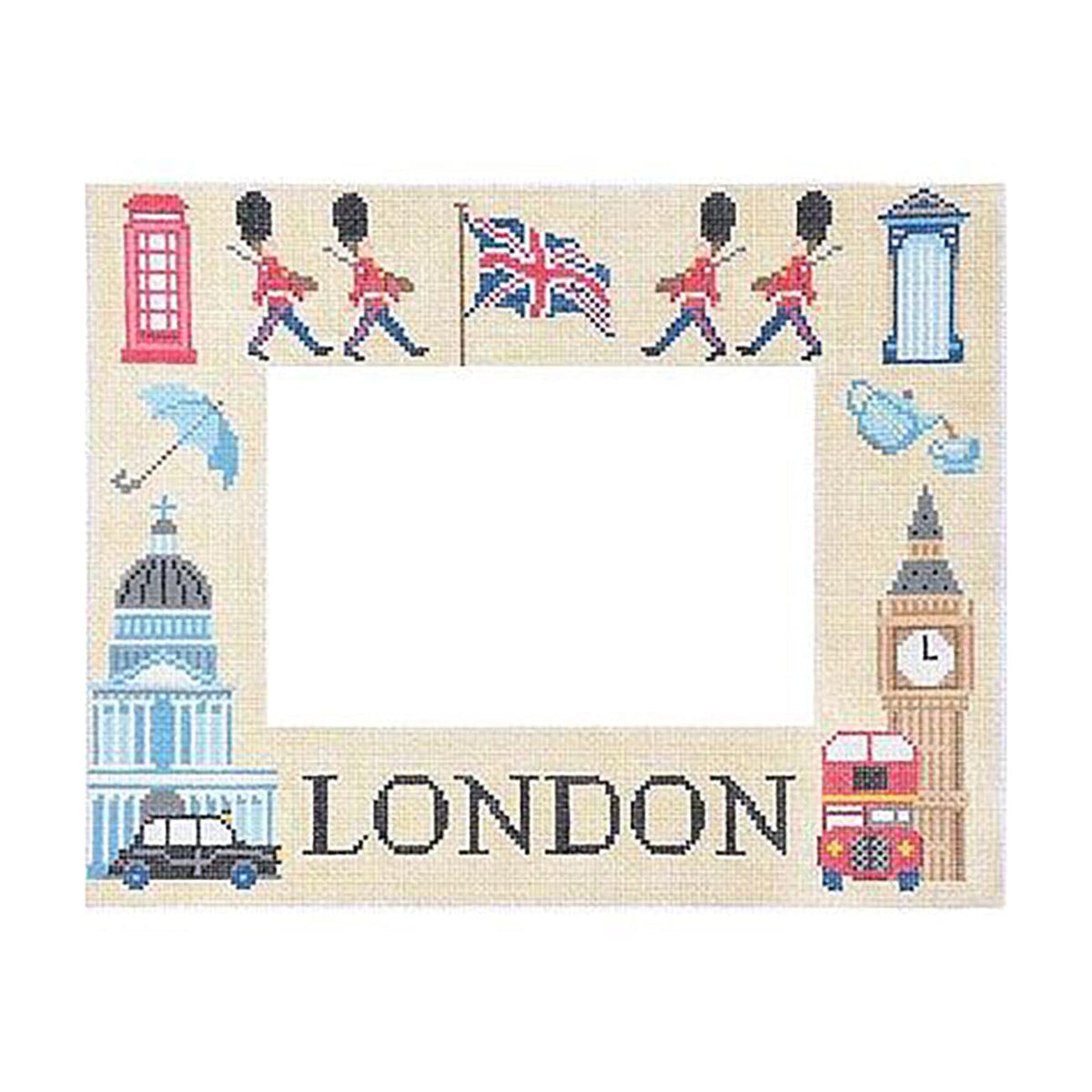 London Picture Frame Painted Canvas Kirk & Bradley - 1