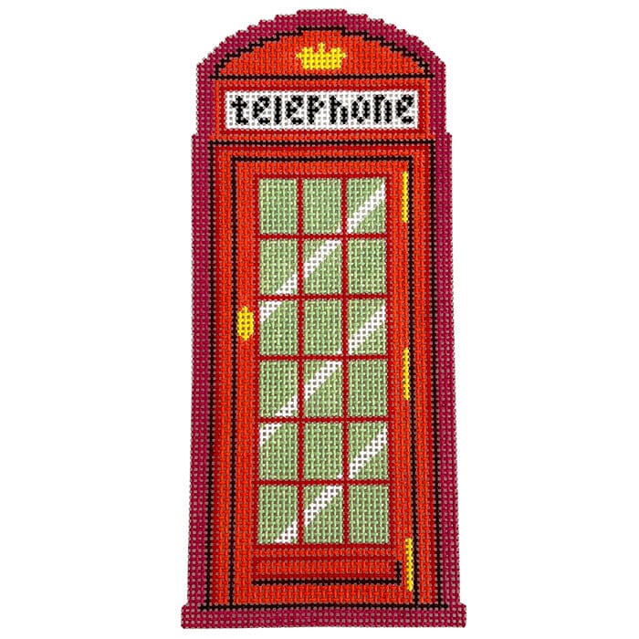London Telephone Booth Painted Canvas Francis Abel Studio - 1