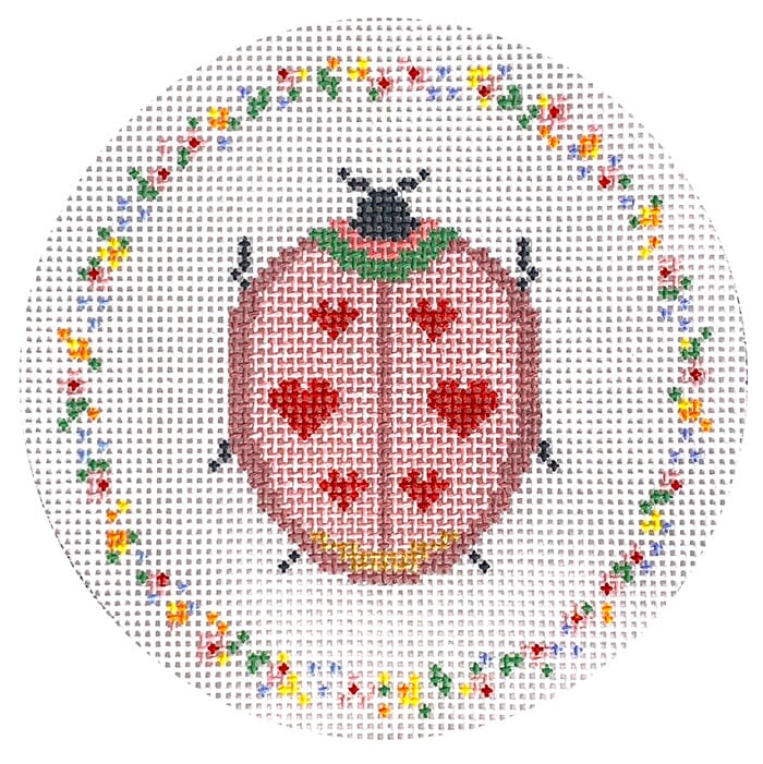 Love Bug Beetle Painted Canvas Coco Frank Studio - 1