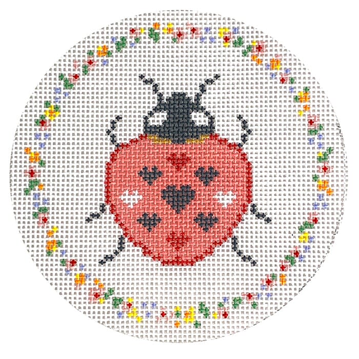 Love Bug Ladybug Painted Canvas Coco Frank Studio - 1