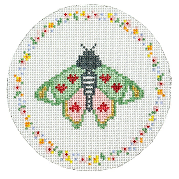 Love Bug Moth Painted Canvas Coco Frank Studio - 1