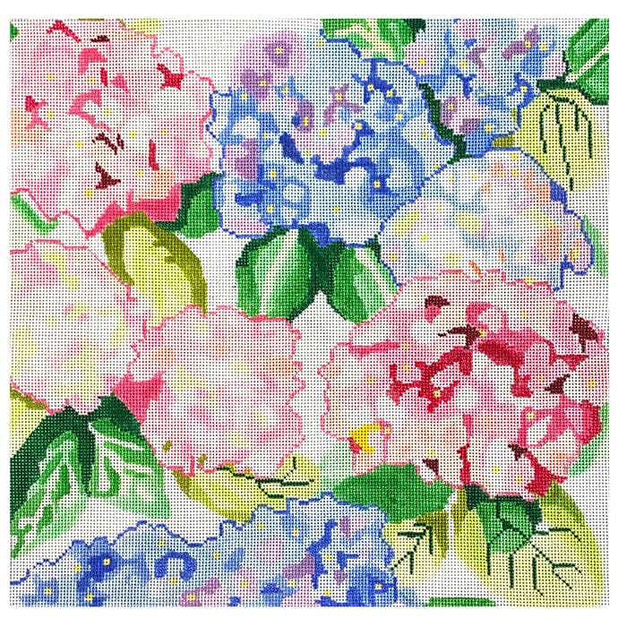 Lovely Hydrangeas #1 Painted Canvas Jean Smith - 1