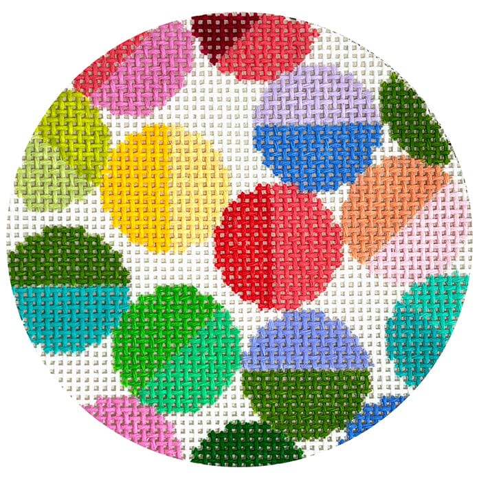 Lulu 4" Round Large Beads All Colors Painted Canvas Elizabeth Crane Swartz Designs - 1