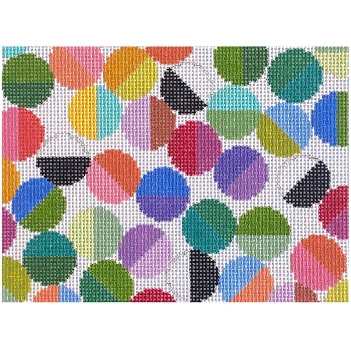 Lulu Turtle Bag Colorful Beads Painted Canvas Elizabeth Crane Swartz Designs - 1