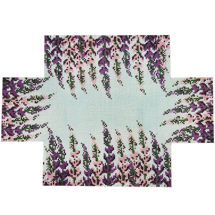 Lupine Brick Painted Canvas Fire and Iris - 1