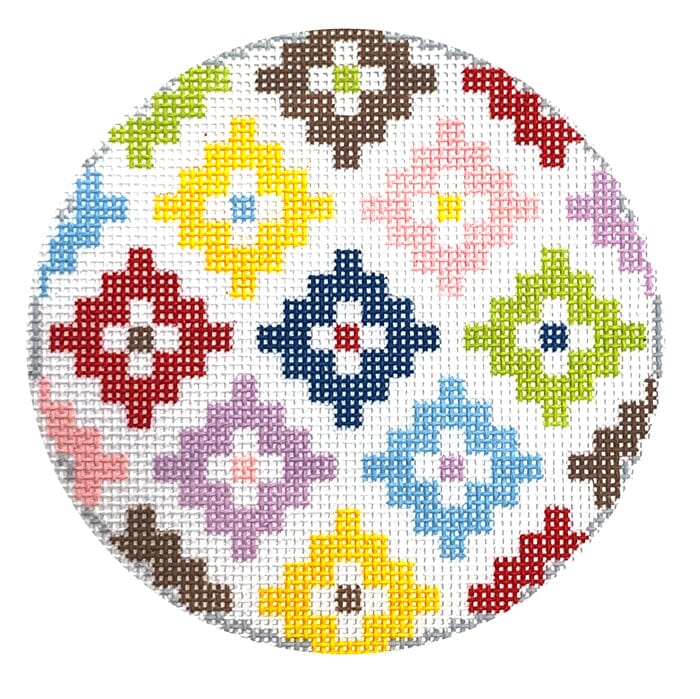 Maddie Ornament Painted Canvas Stitch Rock Designs - 1